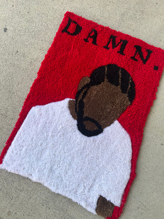 Kendrick Lamar album cover rug