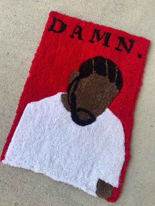 Kendrick Lamar album cover rug